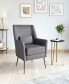 Фото #13 товара 36" Steel, Polyester Ontario Boho Chic Accent Chair