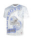 ფოტო #2 პროდუქტის Men's White Dallas Cowboys Big and Tall Allover Print T-shirt