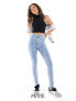 Фото #1 товара Dr Denim Petite Solitaire high waist super skinny jeans in beck pale plain wash