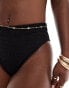 In The Style high leg bikini bottom co-ord in black Черный, 34 - фото #2