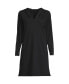 Women's Cotton Jersey Long Sleeve Hooded Swim Cover-up Dress