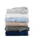 Host and Home Bath Towels (4 Pack), Solid Color Options, 27x54 in, Double Stitched Edges, 600 GSM, Soft Ringspun Cotton, Stylish Striped Dobby Border
