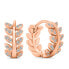 Charming bronze earrings with zircons EA480R