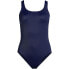 Фото #24 товара Women's Chlorine Resistant High Leg Soft Cup Tugless Sporty One Piece Swimsuit