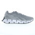 Reebok Zig Dynamica 4 Mens Gray Canvas Lace Up Lifestyle Sneakers Shoes 10.5