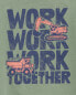 Фото #10 товара Toddler Work Together Graphic Tee 3T