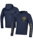 ფოტო #2 პროდუქტის Men's Navy Notre Dame Fighting Irish 2023 Aer Lingus College Football Classic Long Sleeve Hoodie T-shirt