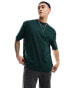 Фото #2 товара ASOS DESIGN oversized t-shirt in dark green green with street back print