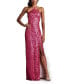 ფოტო #1 პროდუქტის Women's Koda Animal Sequin Halter Gown