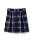 Women's School Uniform Plaid Pleated Skort Top of Knee