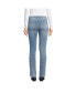 ფოტო #6 პროდუქტის Women's Starfish Mid Rise Knit Denim Straight Jeans