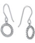 ფოტო #1 პროდუქტის Cubic Zirconia Circle Drop Earrings, Created for Macy's