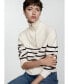 Women's Zipper Striped Sweater