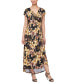 Фото #1 товара Women's Printed Surplice-Neck Sleeveless Dress