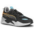 Фото #4 товара Puma RsX 3D Lace Up Mens Black, Blue, Orange Sneakers Casual Shoes 39002501