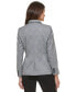 ფოტო #2 პროდუქტის Women's Printed Notched-Collar Pocket-Front Blazer