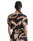 ფოტო #2 პროდუქტის Women's Printed Blouson Cotton Cropped Top