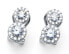 Фото #1 товара Beautiful glittering silver earrings Best 62136