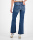 ფოტო #2 პროდუქტის Women's Distressed Faded Bootcut Jeans