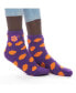 ფოტო #1 პროდუქტის Women's Clemson Tigers Fuzzy Dot Ankle Socks