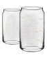 THE CAN Oregon State Map 16 oz Everyday Glassware, Set of 2