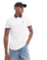 Levi's batwing logo tipped pique polo in white