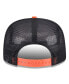 Фото #4 товара Men's Black/Orange Phoenix Suns Throwback Team Arch Golfer Snapback Hat