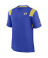 Фото #3 товара Men's Royal Los Angeles Rams Sideline Tonal Logo Performance Player T-shirt