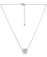 Cubic Zirconia Star Disc Pendant Necklace, 16" + 2" extender, Created for Macy's