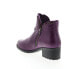 Фото #12 товара Miz Mooz Jet Womens Purple Leather Zipper Ankle & Booties Boots