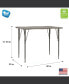 My Place Rectangular Table, Adjustable Height Legs, Table Top Height Range 21" to 30", Ready-To-Assemble, Multipurpose Kids Table