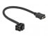 Фото #1 товара Delock 86853 - Black - HDMI - HDMI - Female - Female - Gold