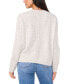 Фото #8 товара Women's Crewneck Drop-Shoulder Button-Trim Sweater