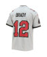 Фото #4 товара Big Boys Tom Brady Gray Tampa Bay Buccaneers Inverted Team Game Jersey