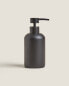 Black resin bathroom soap dispenser