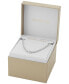 Фото #5 товара Michael Kors silver-Tone or Gold-Tone Brass Pave Charm Chain Necklace