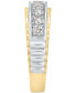 Men's Diamond Ring (1 ct. t.w.) in Two-Tone 10k Gold & White Gold