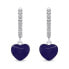 Romantic silver earrings Heart EA761WPU