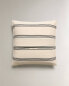 Striped cotton cushion cover x tensira Черный, 50 x 50 см - фото #7