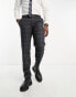 Harry Brown slim fit suit trousers in grey check