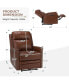 Lidia Modern Genuine Leather Power Recliner with Nailhead Trims