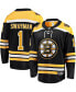 ფოტო #1 პროდუქტის Men's Jeremy Swayman Black Boston Bruins 2017/18 Home Breakaway Replica Jersey