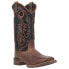 Laredo Isaac Square Toe Cowboy Mens Black, Brown Casual Boots 7960