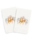 Фото #2 товара Christmas Deer 100% Turkish Cotton 2-Pc. Hand Towel Set