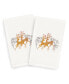 Christmas Deer 100% Turkish Cotton 2-Pc. Hand Towel Set