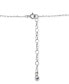 Giani Bernini cubic Zirconia Initial Dog Tag Pendant Necklace in Sterling Silver, 16" + 2" extender, Created for Macy's