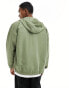 New Balance Iconic collegiate graphic full zip in green