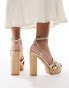 Фото #4 товара ALDO Valaberel Heeled Sandal in Gold