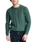 Фото #1 товара Men's Cable Knit Pullover Crewneck Sweater