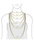 ფოტო #3 პროდუქტის 14K Gold Flash-Plated 3-Pieces Genuine Mother Of Pearl Heart and Cross Layered Pendants Set